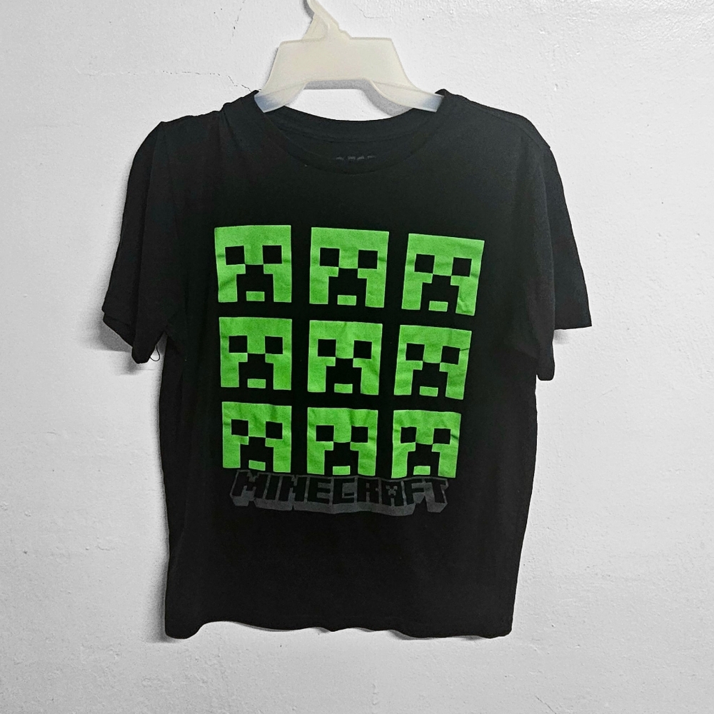 Mincraft Creeper Black T-shirt
